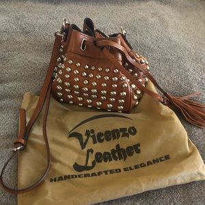 Like new. Real leather crossbody.